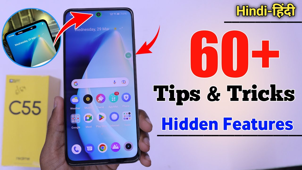 Realme C55 Tips And Tricks - Top 60++ Hidden Features | Hindi-हिंदी