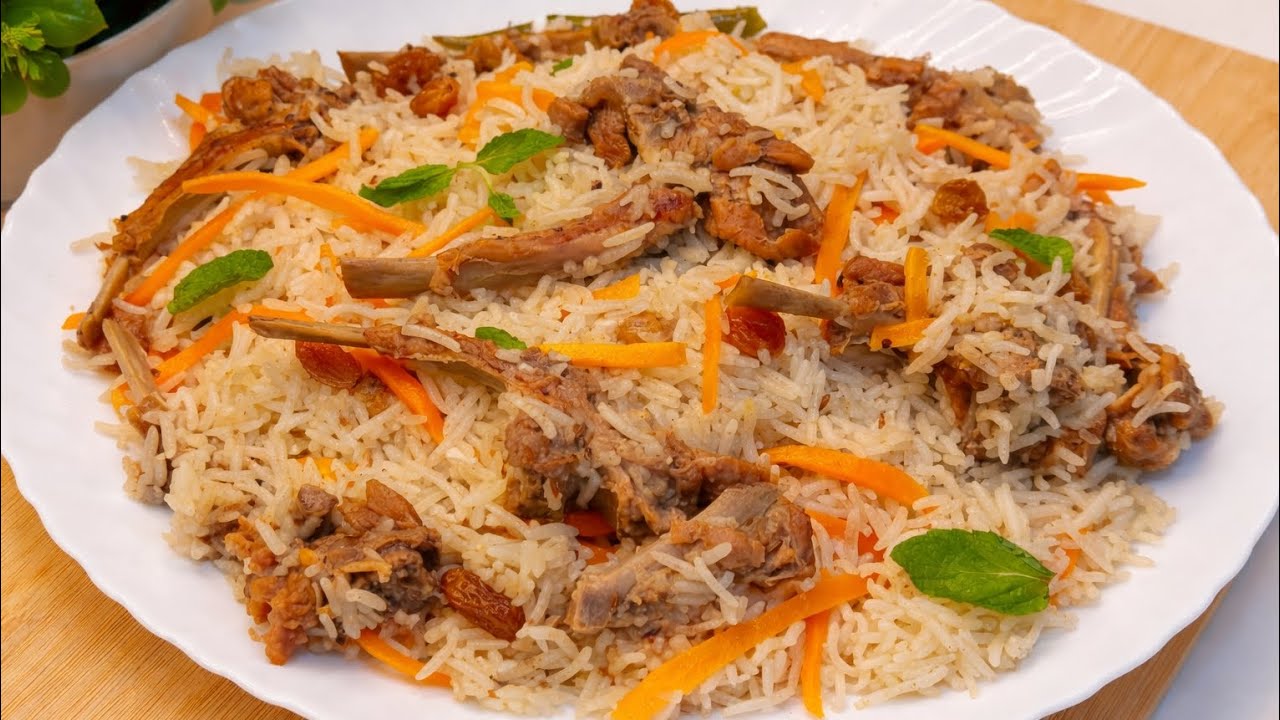 Eid Special 🌙✨ Afghan Kabuli Pulao with Royal Mutton Chops | Mutton Kabuli pulao | Mutton Pulao