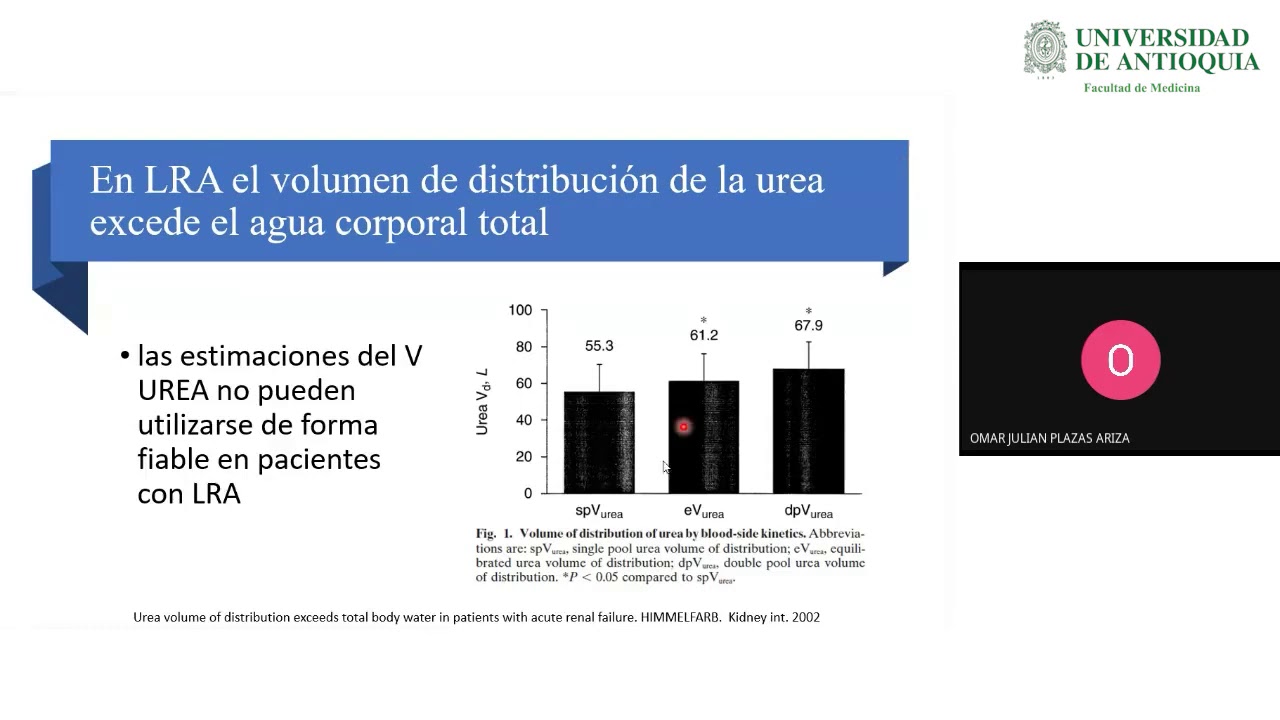 Dosis y Eficiencia en Terapia de Reemplazo Renal - Dr. Omar Plazas, Dr. Jhon Fredy Nieto
