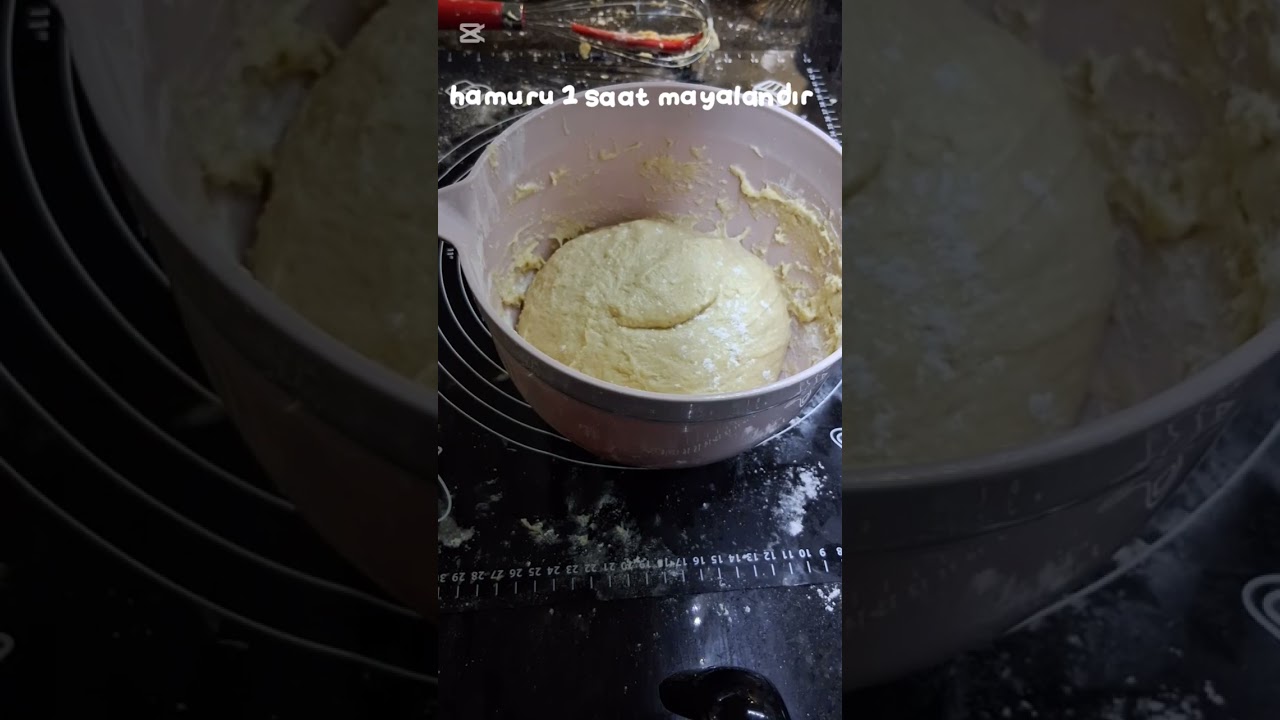 Poğaça yapıyoruz... pastırmalı kaşarlı