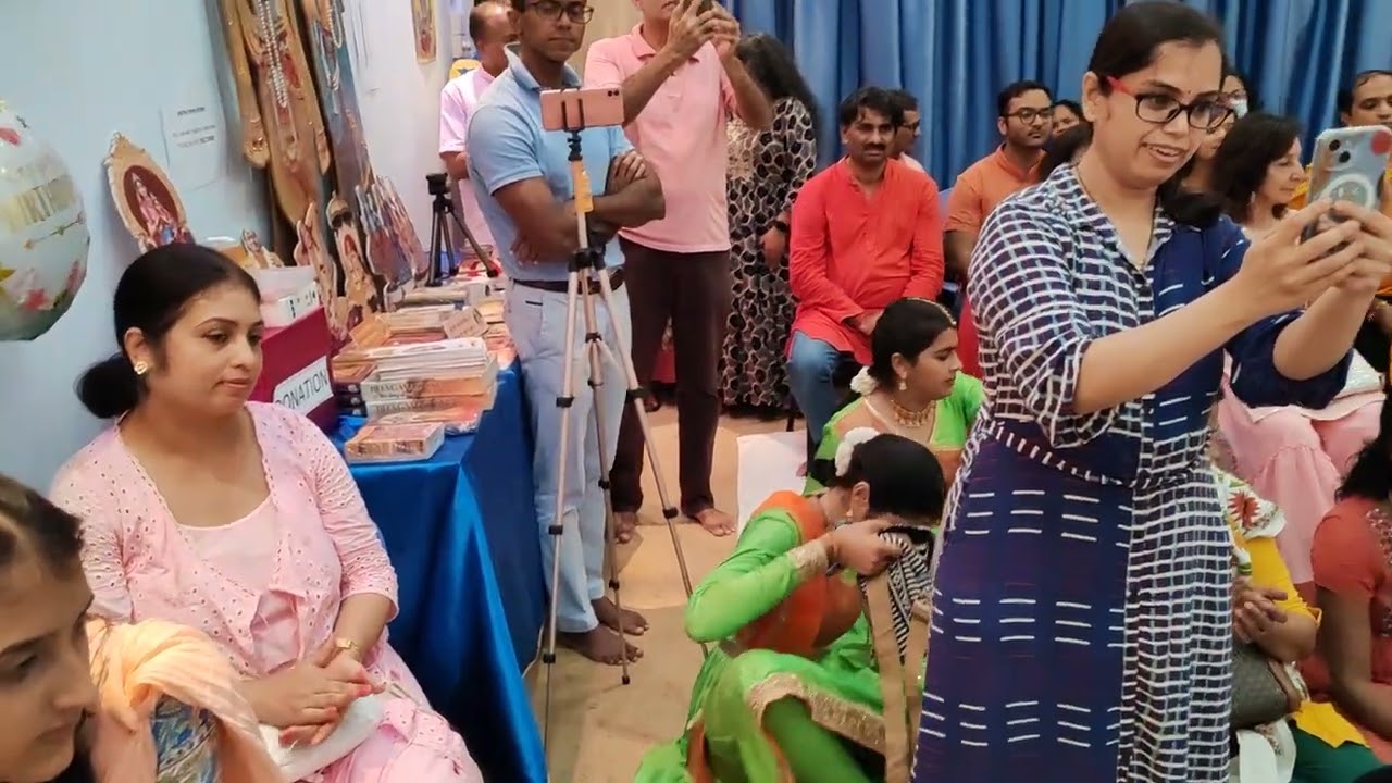 Song performance by kids during Radhashtami Celebration