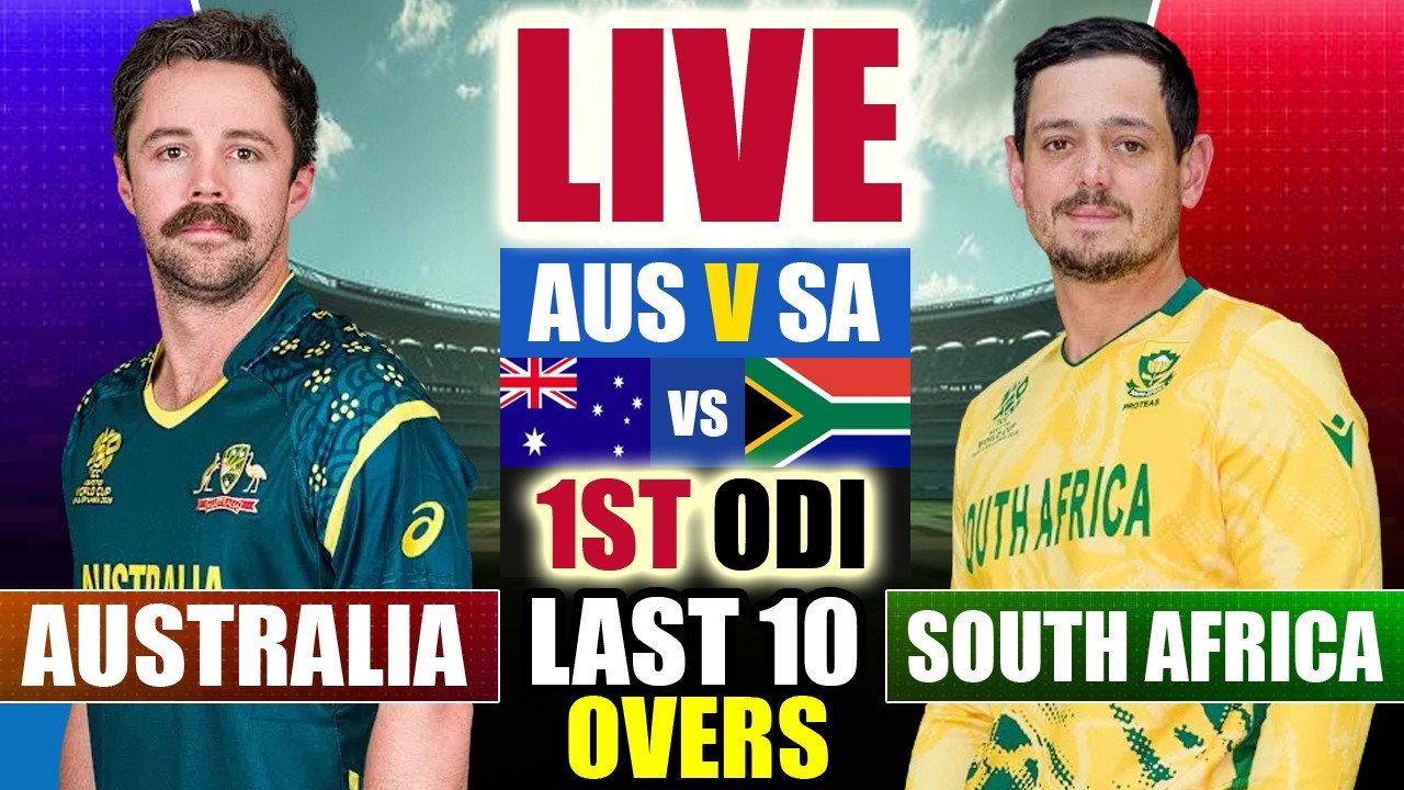 🔴LIVE: South Africa vs Australia LIVE 1ST INNINGS | SA vs AUS Live Match 1st ODI Today