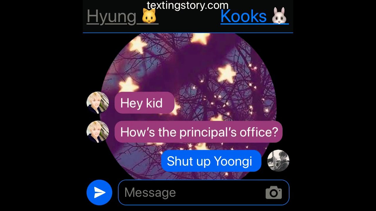 Purple You: (Taekook texting story) EP1 “Jungkook’s crush”