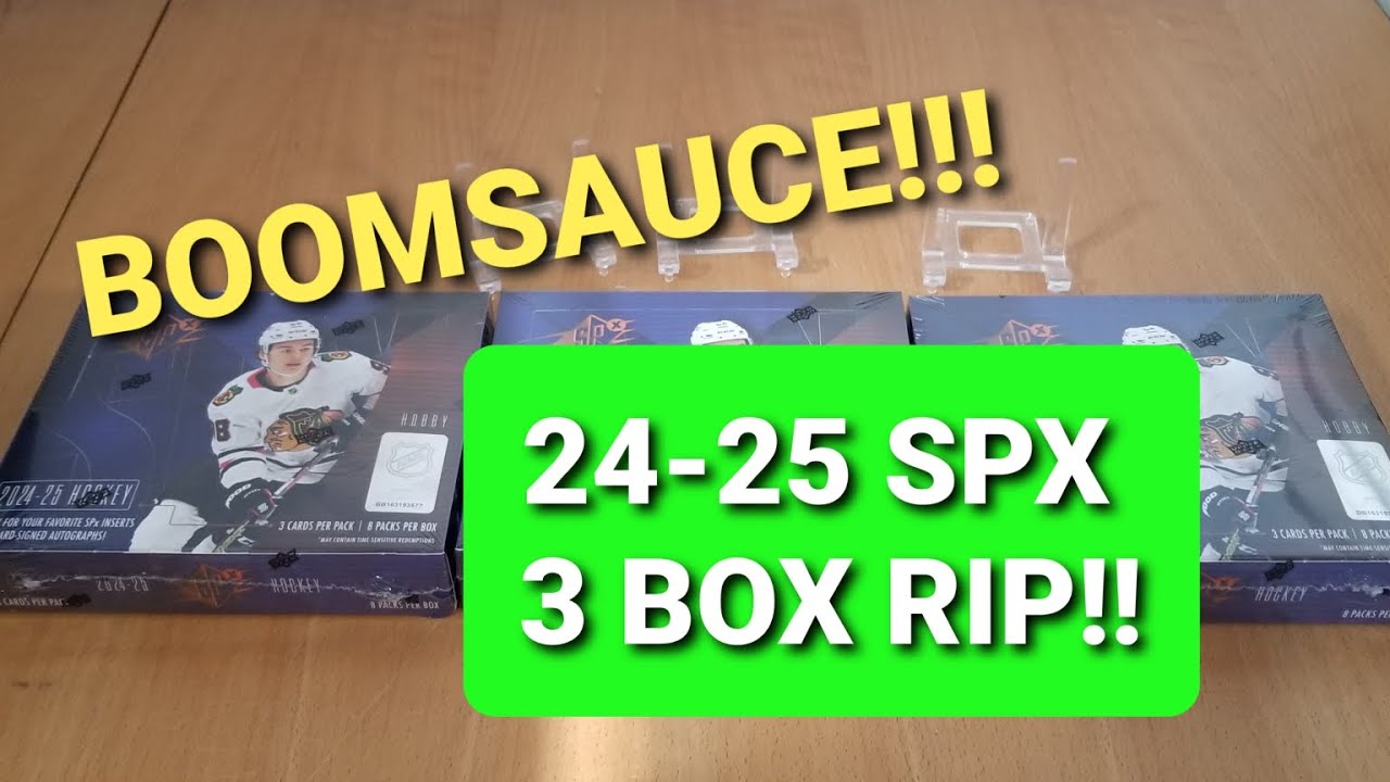 24-25 SPx HOCKEY 3 BOX BREAK...AUTO ALERTS ALLOVER!!