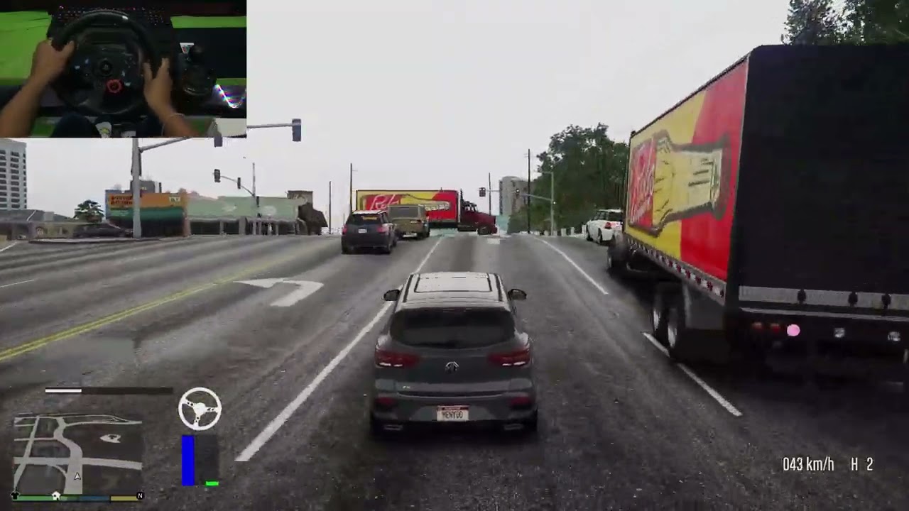 MG ZS 2021 GTA 5 on Logitech G29 Gameplay