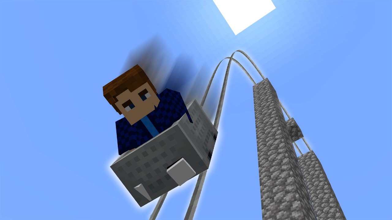 This mod lets you make ROLLERCOASTERS in Minecraft! (Splinecart Mod)│ Minecraft Mod Showcase