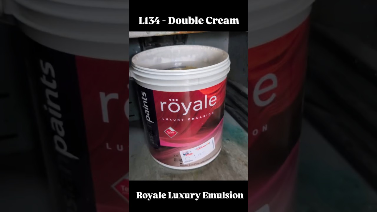 L135 - Double Cream ( Royale Emulsion By Asian Paints ) #wallpainting #colorpainting #painting #art