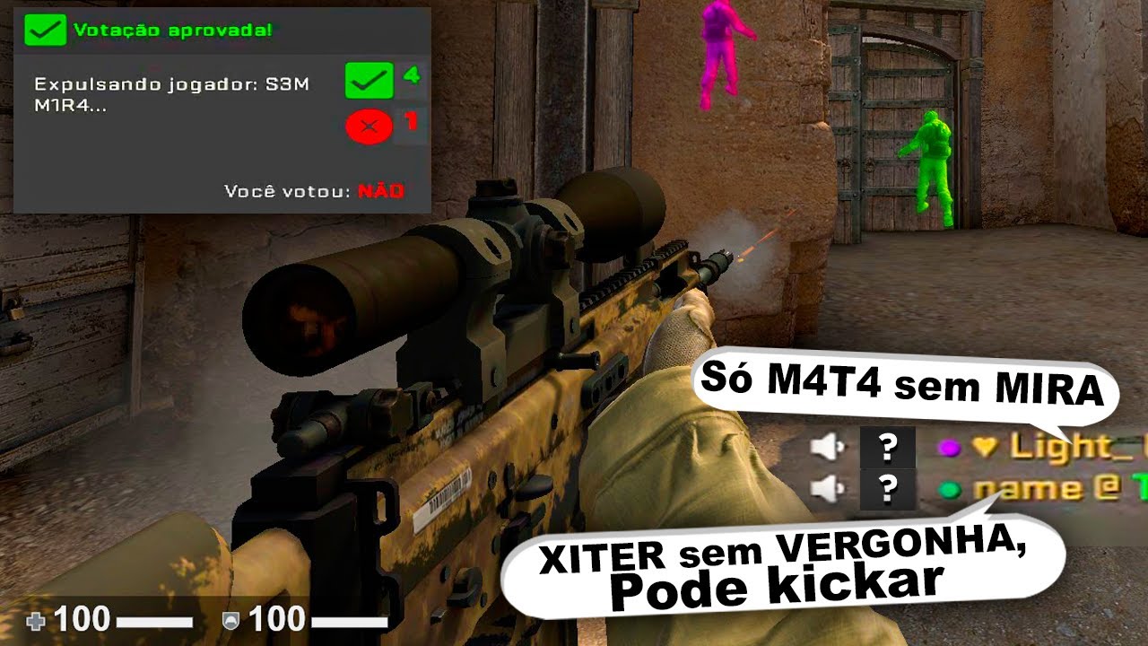 Usei a MIRA do monitor e FINGI ser HACKER de Teco-Teco sem mira, choraram MUITO!
