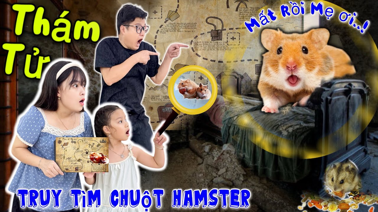 Chuột Hamster Biến Mất Quỳnh Nhi Mẹ Hằng Và Bố Hùng Làm Thám Tử Truy Tìm