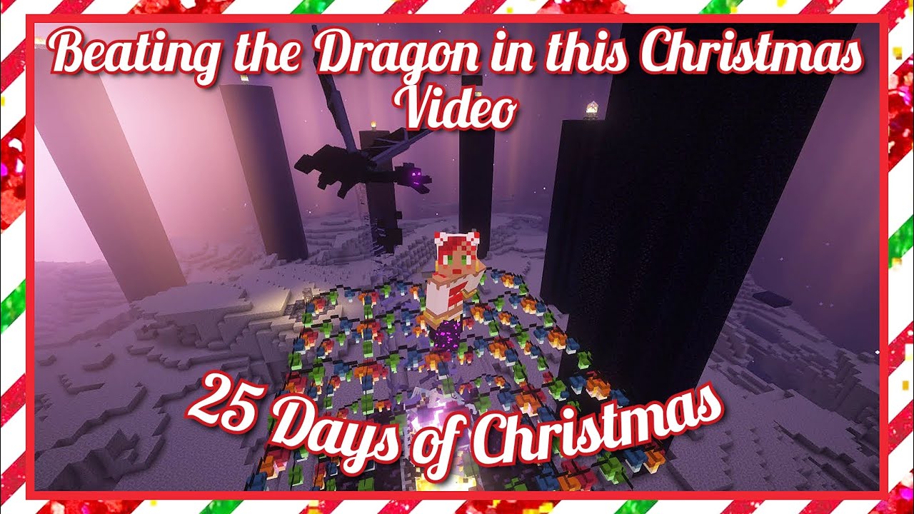 Exploring the Christmas Stronghold and Defeating the Dragon:25 Days of Christmas in Modded Minecraft