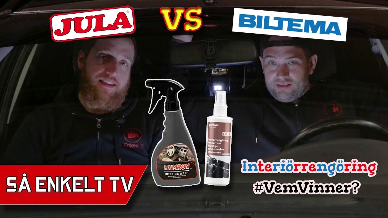 Biltema Vs Jula - Interiörrengöring