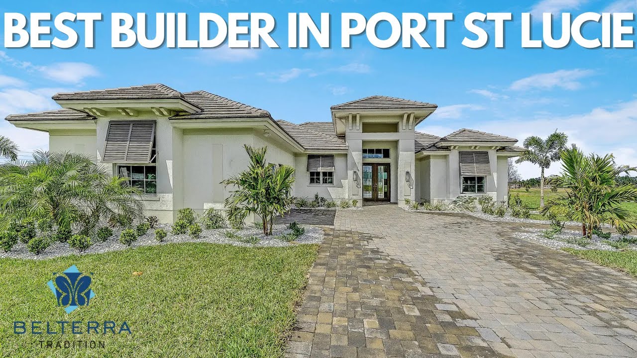 Luxury New Construction Pool Home Model FOR SALE in Port St Lucie Florida at Belterra Tradition
