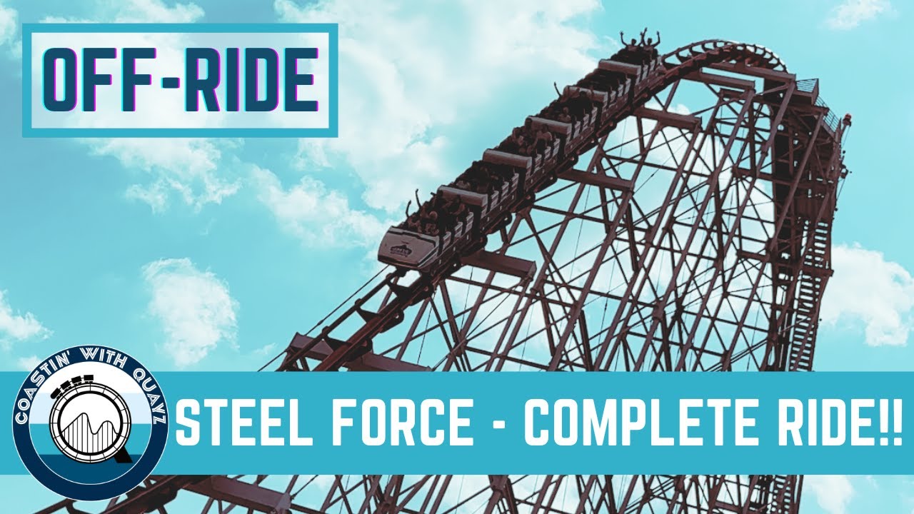 Steel Force's Full Coaster Layout | Off-Ride Video