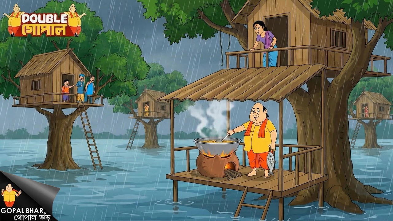 গোপাল দাদার বিশেষ ধাবাটি একটি গাছের উপর চলছে। | Gopal Bhar | গোপাল ভর | New Episode
