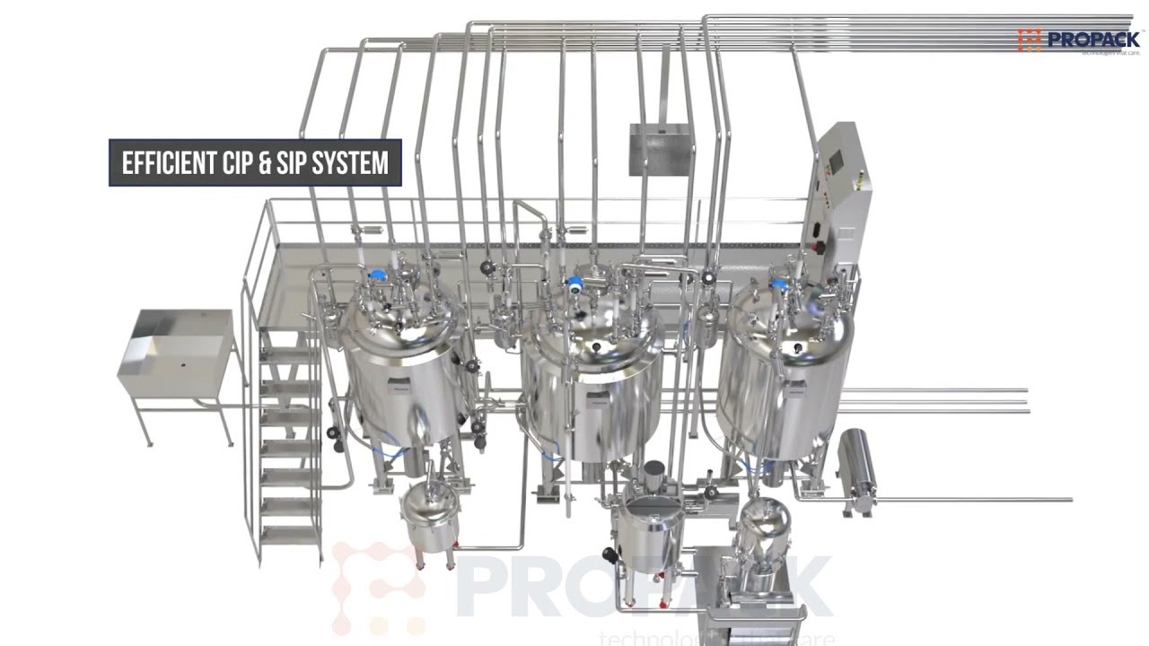 Liquid Syrup Manufacturing Plant | 3D Animation of Oral Syrup, Drop Solution & Suspension Line