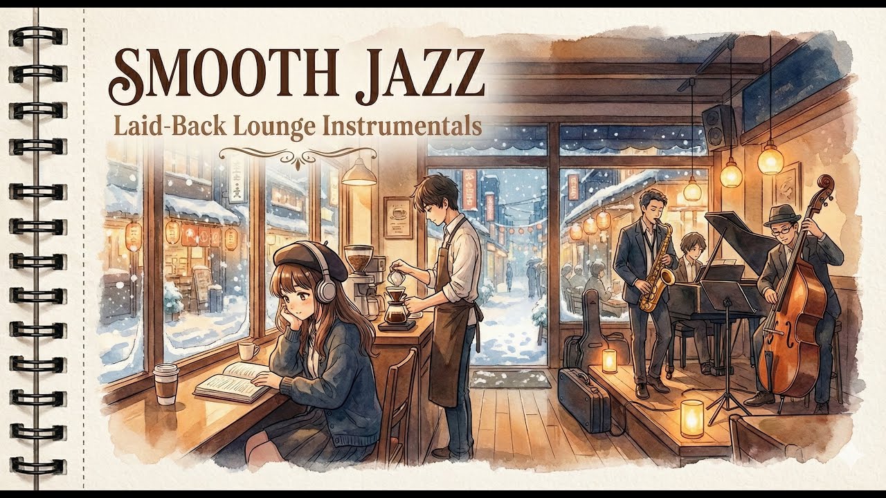 Smooth Jazz Instrumentals | Relaxing Grooves for Late Night & Cafe Vibes