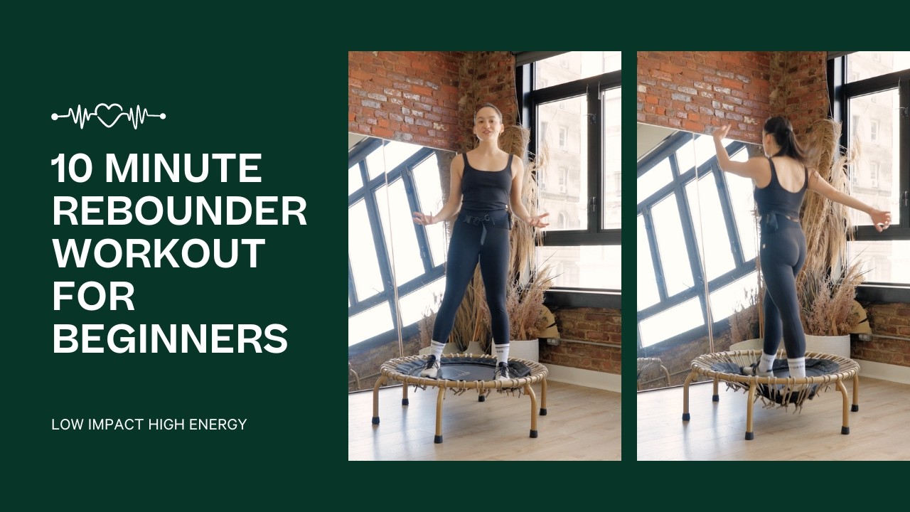 10 Minute Trampoline Workout For Beginners | Beginner Rebounder Cardio | the ness