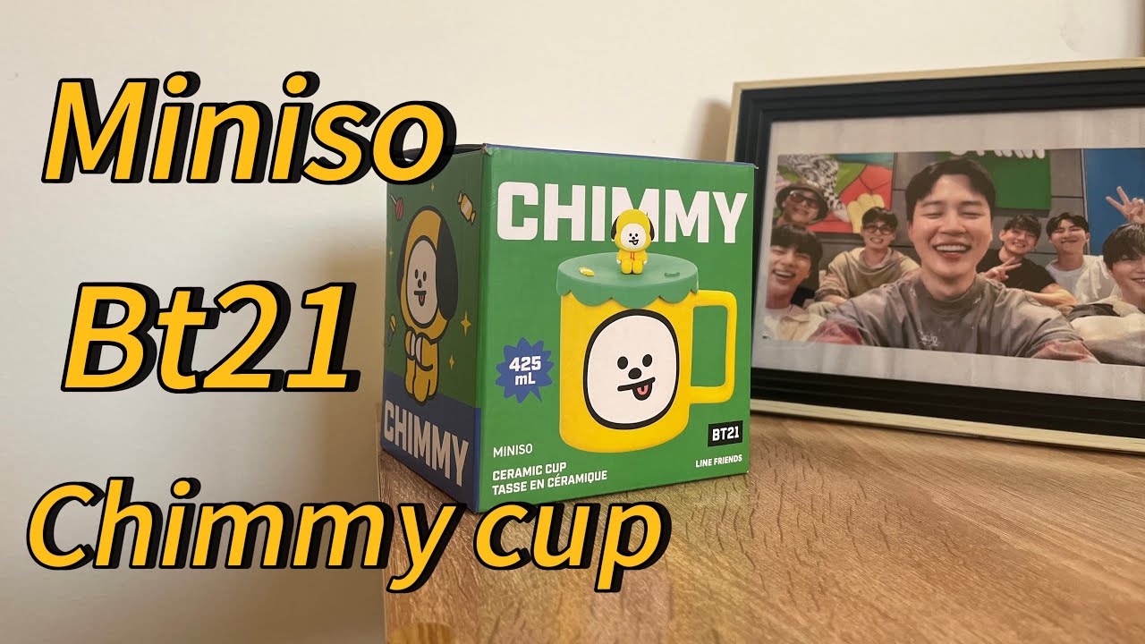 Unboxing bt21 chimmy cup💛miniso 