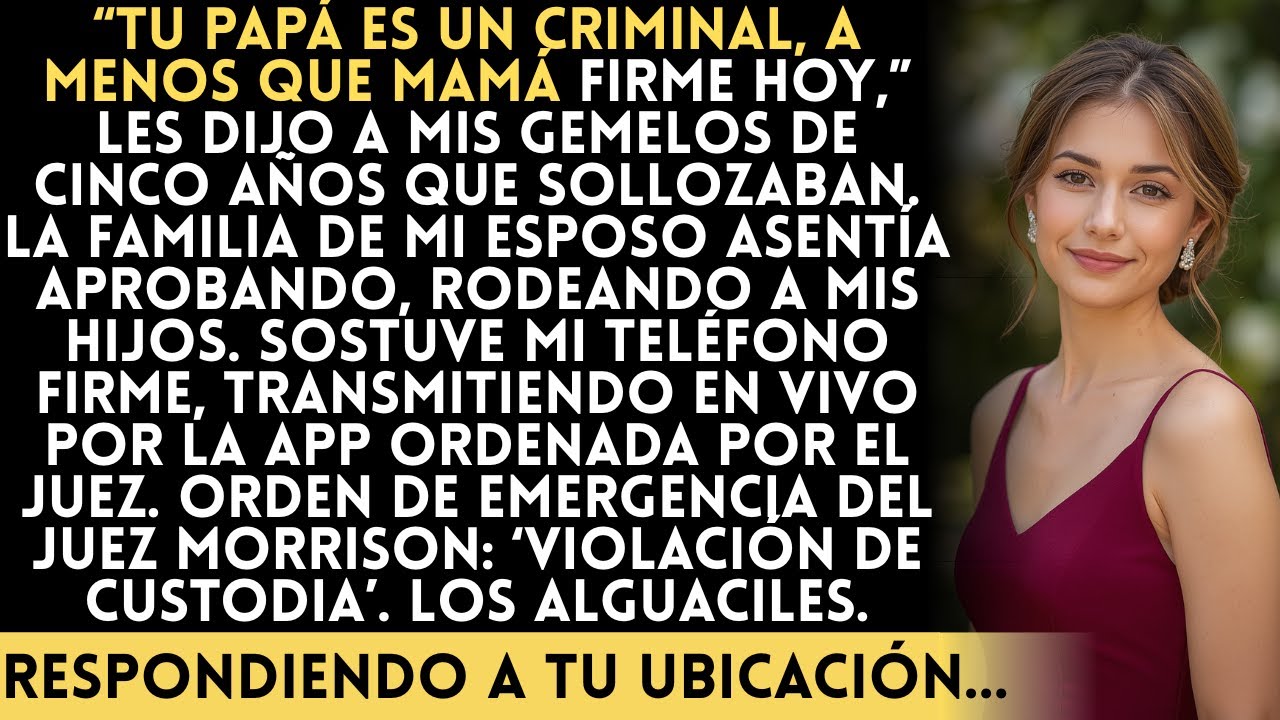 Mi suegra les dijo a mis gemelos: ‘Papá va a la cárcel’ si no transfería mis bienes —El tribunal…