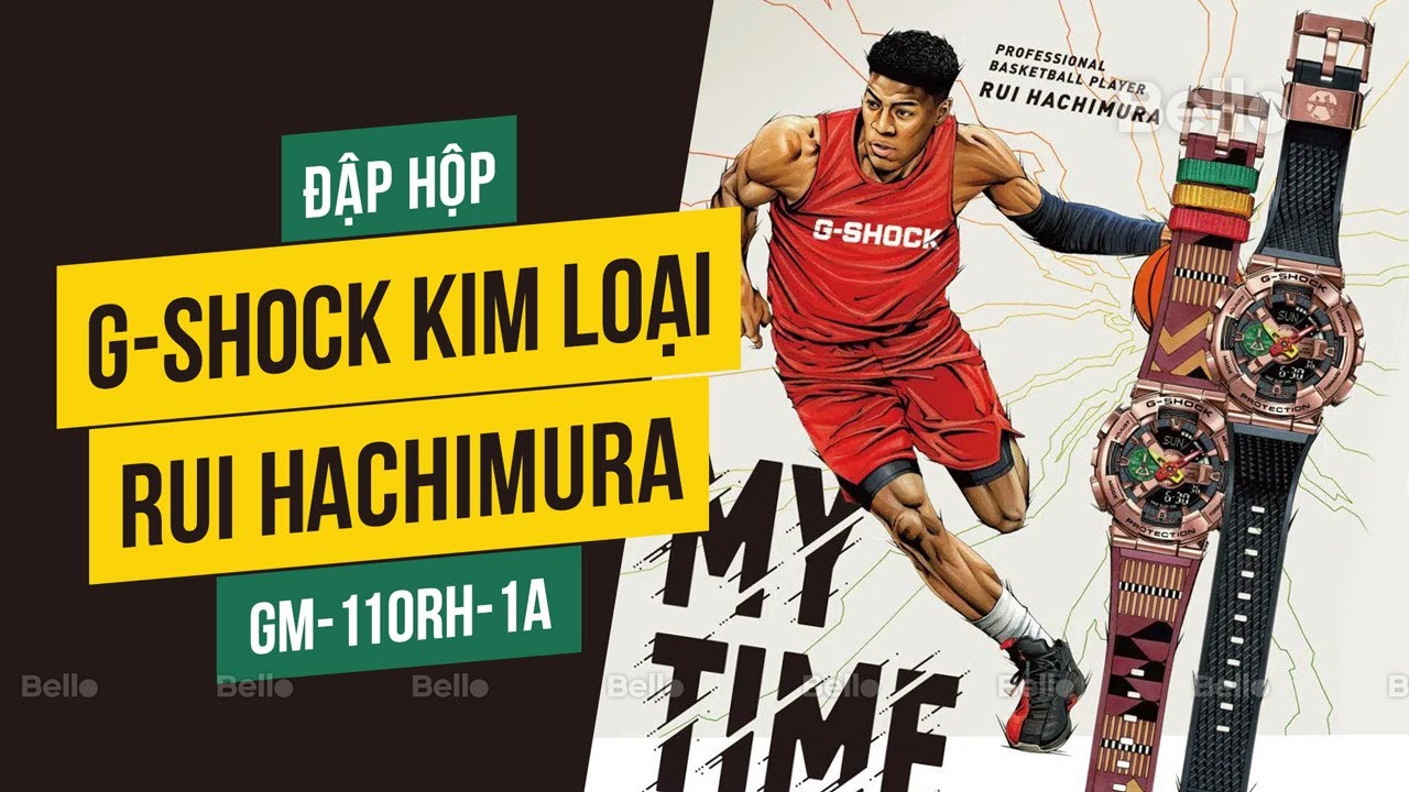 Đập hộp G-Shock bản giới hạn Rui Hachimura vỏ kim loại ấn tượng, trực tiếp tại Bello Hà Nội & TP.HCM