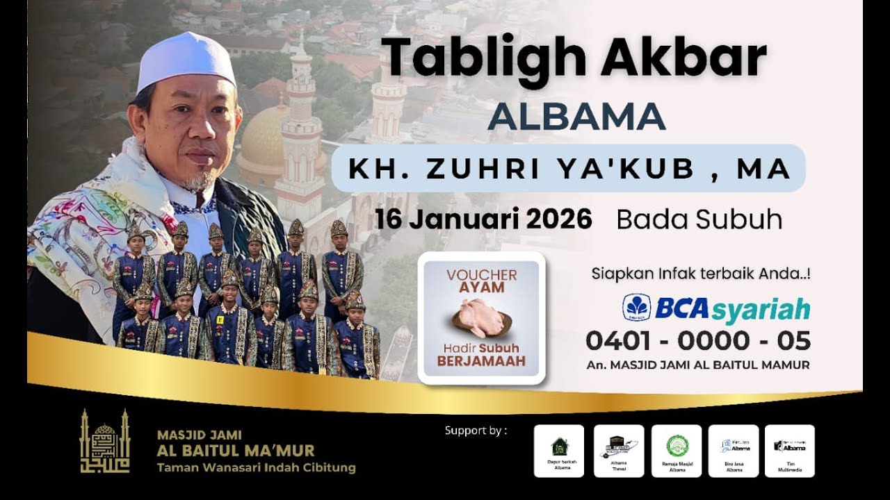 Part 2 TABLIGH AKBAR SPECIAL PERAYAAN ISRA' MI'RAJ NABI MUHAMMAD SAW BERSAMA KH. ZUHRI YA'KUB, MA