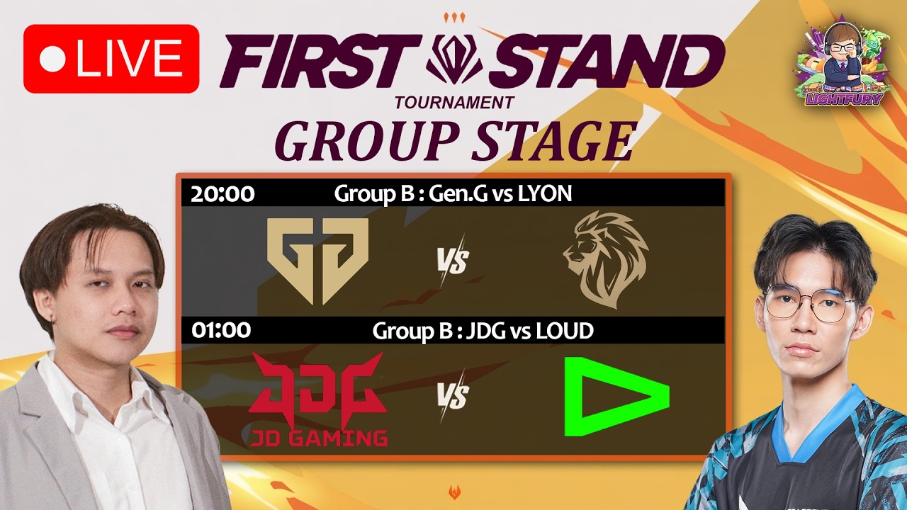 🔴[LOL] Gen.G ⚔️ LYON | JD Gaming⚔️ LOUD (Bo5) - GROUPS Day4🏆2026 First Stand #FST2026