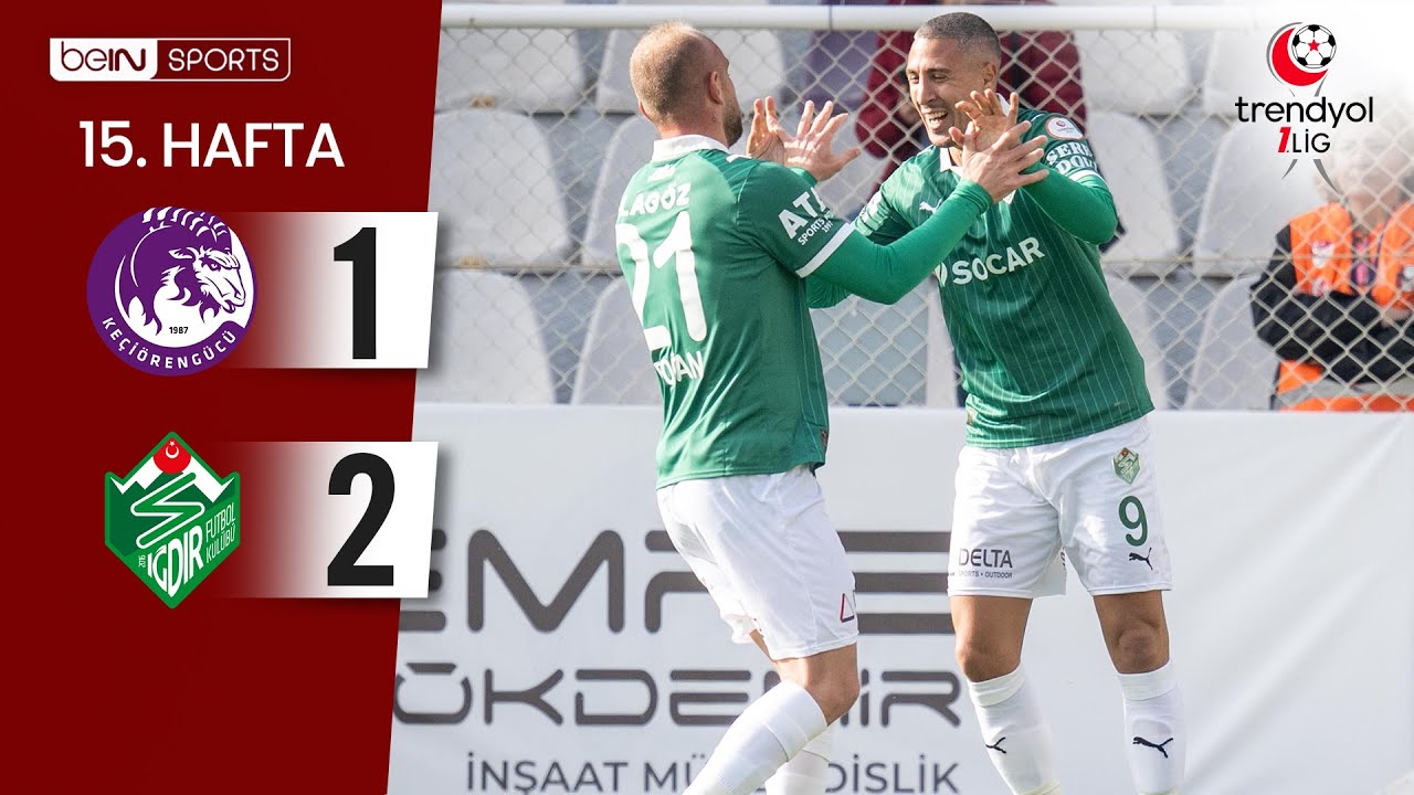 Keçiörengücü (1-2) Iğdır FK | 15. Hafta Maç ÖZETİ | Trendyol 1. Lig - 2025/26