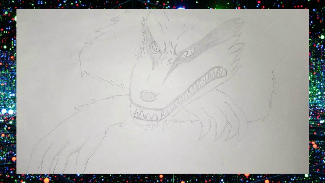 Desenhando a Kurama do Naruto