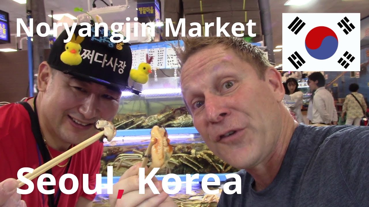 🇰🇷 KOREAN NORYANGJIN Fish Market 노량진수산시장  Succulent Seafood + Funny Fish {Budget Travel Seoul KOREA}