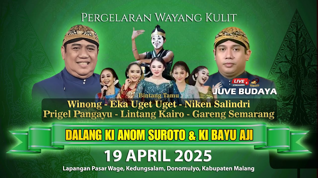 🔴 LIVE WAYANG KULIT KI ANOM SUROTO & KI MPP BAYU AJI - NIKEN SALINDRI & GARENG SEMARANG