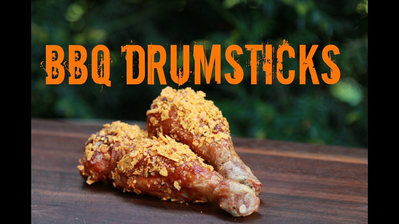 BBQ Drumsticks mit Tortillakruste