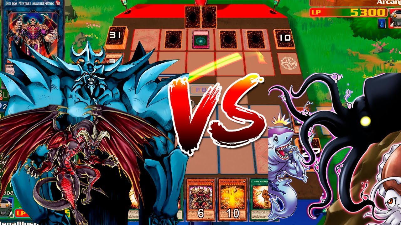 Yu-Gi-Oh! Legacy Of The Duelist: Link Evolution Egyptian God + Archfiend Deck vs. Squirt Squid Deck