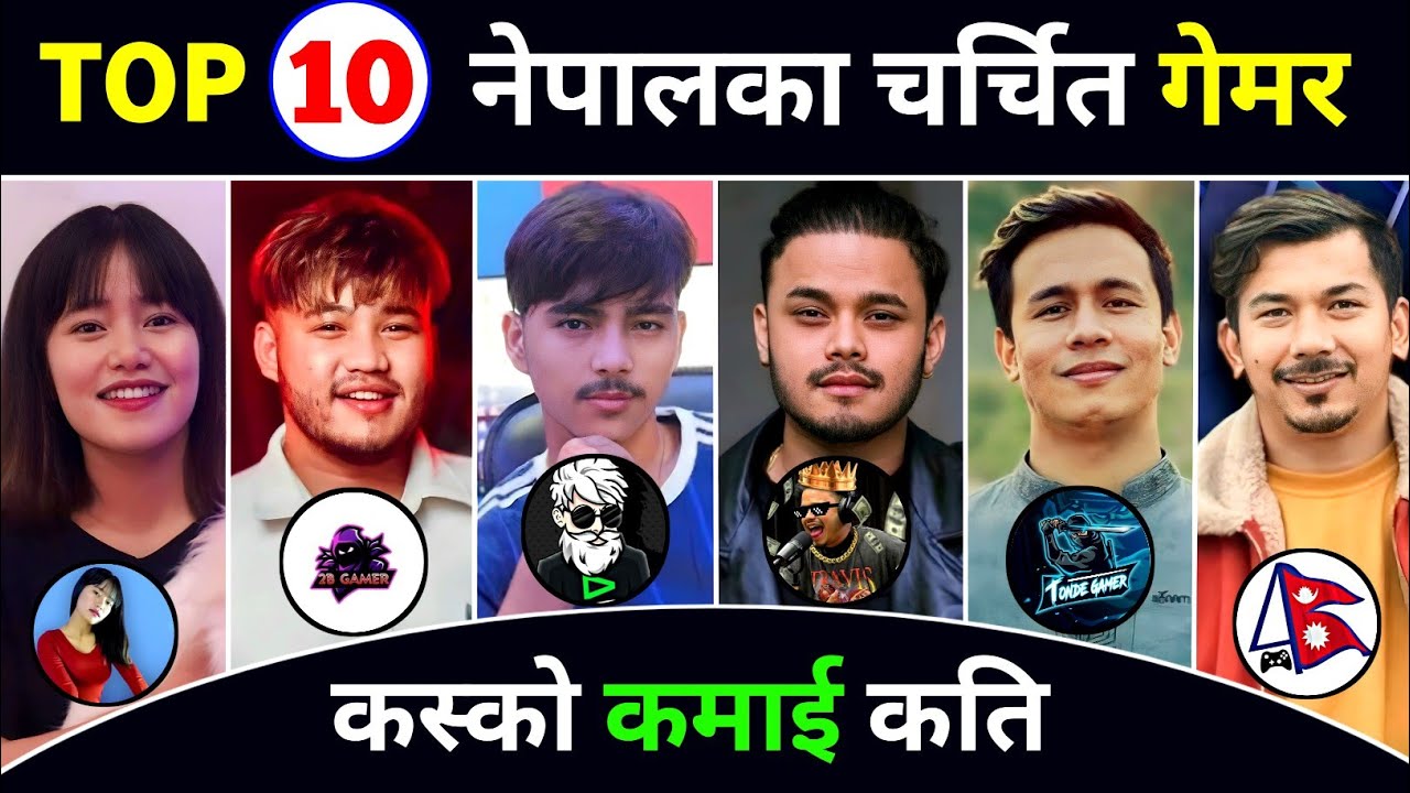TOP 10 Highest Earning Gaming Youtubers In Nepal ? Tonde Gamer | Laka Gaming | Cr7 HORAA Income ?