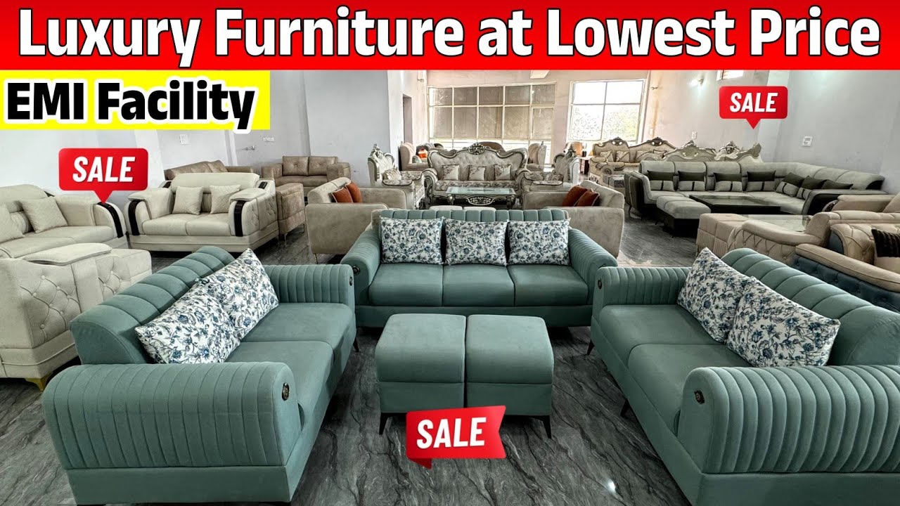 आधे दाम में फर्निचर Cheapest Luxury Furniture | Sofa Bed Dining at Factory Price | Furniture HUB GZB