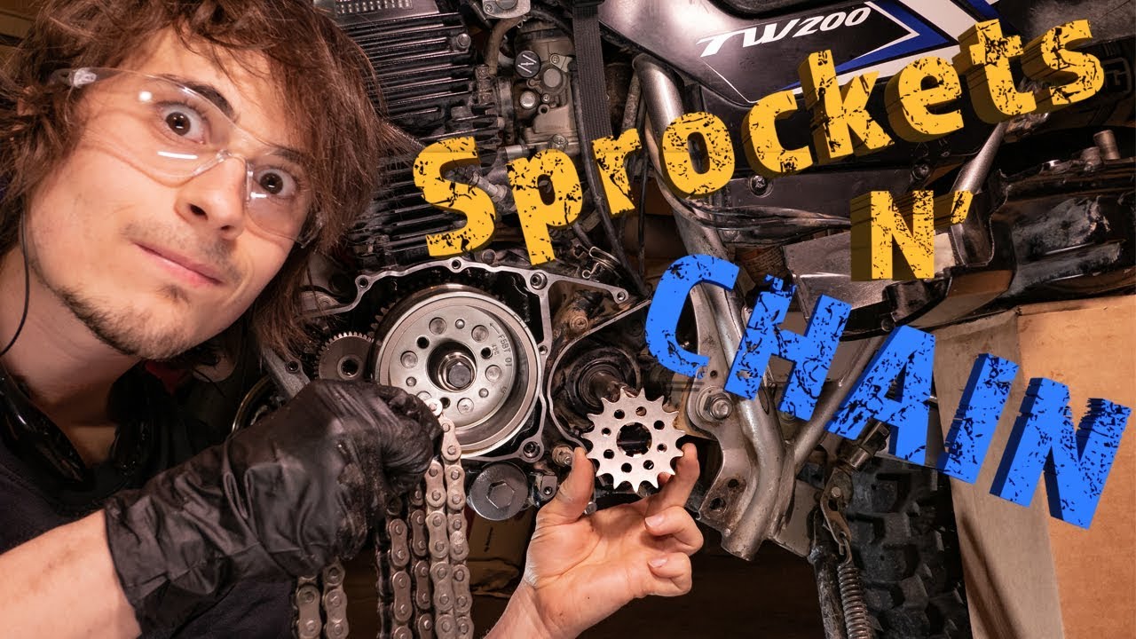 How To Replace the Chain and Sprockets on a Yamaha TW200