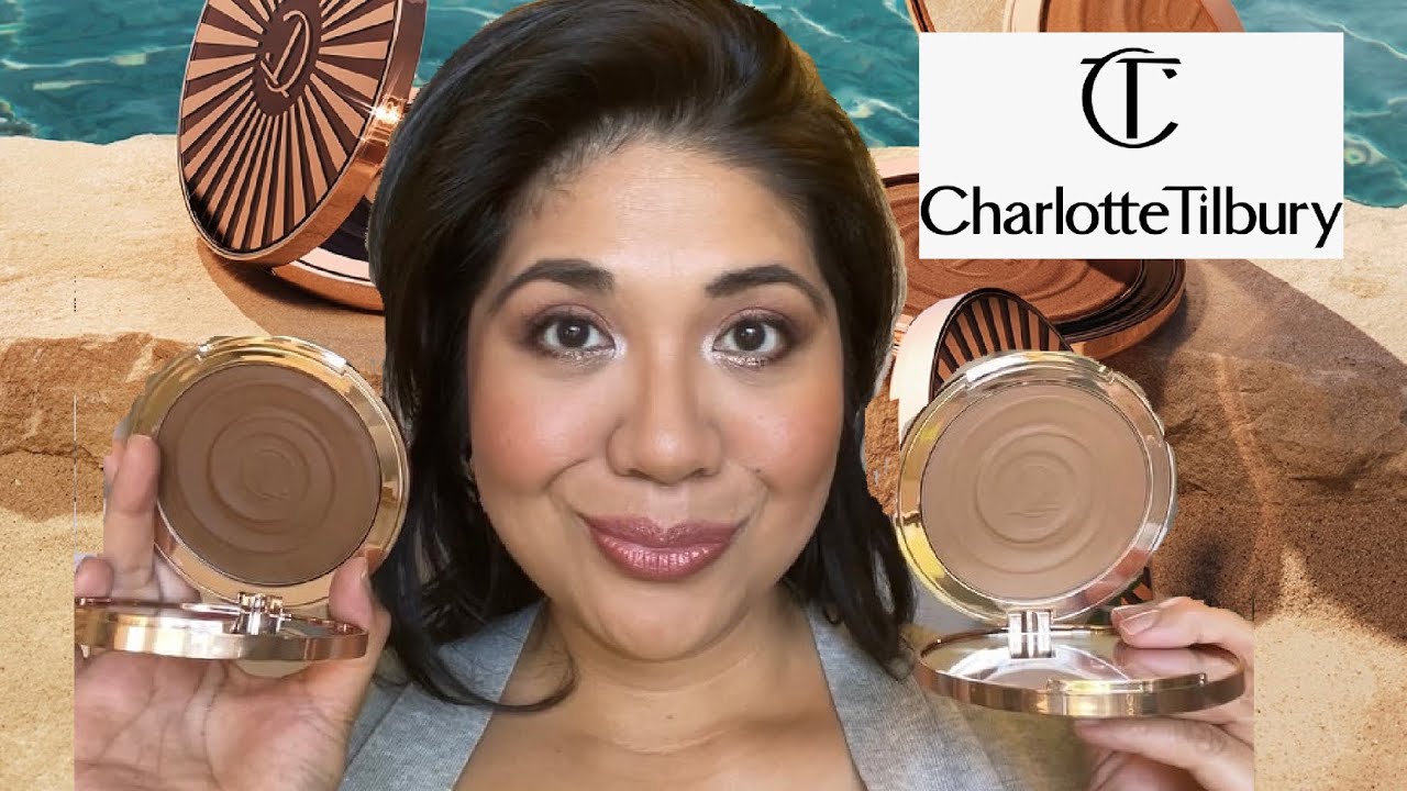 CHARLOTTE TILBURY BEAUTIFUL SKIN SUN KISSED GLOW BRONZERS Shades MEDIUM & TAN Comparison, Review!