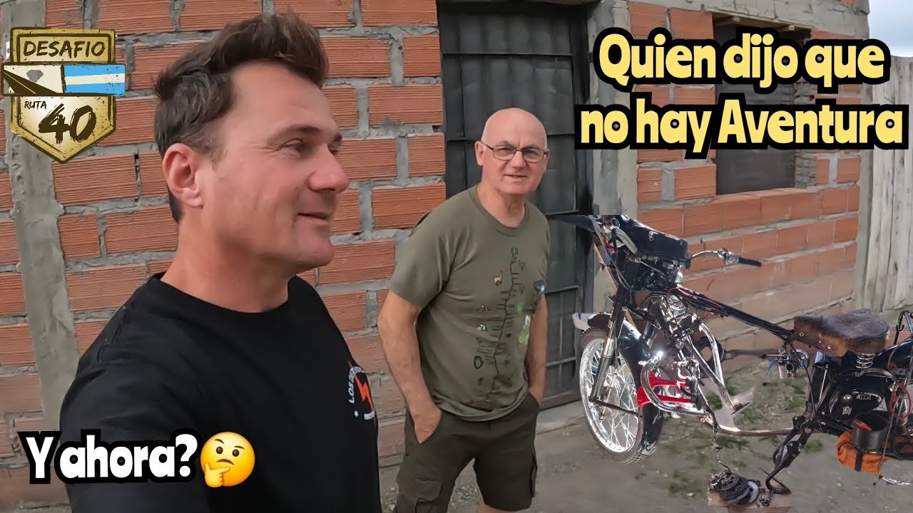 Moto Rota..🥴Espera varios Dias en Tecka Chubut, La Aventura no termina acá, siempre hay una solución
