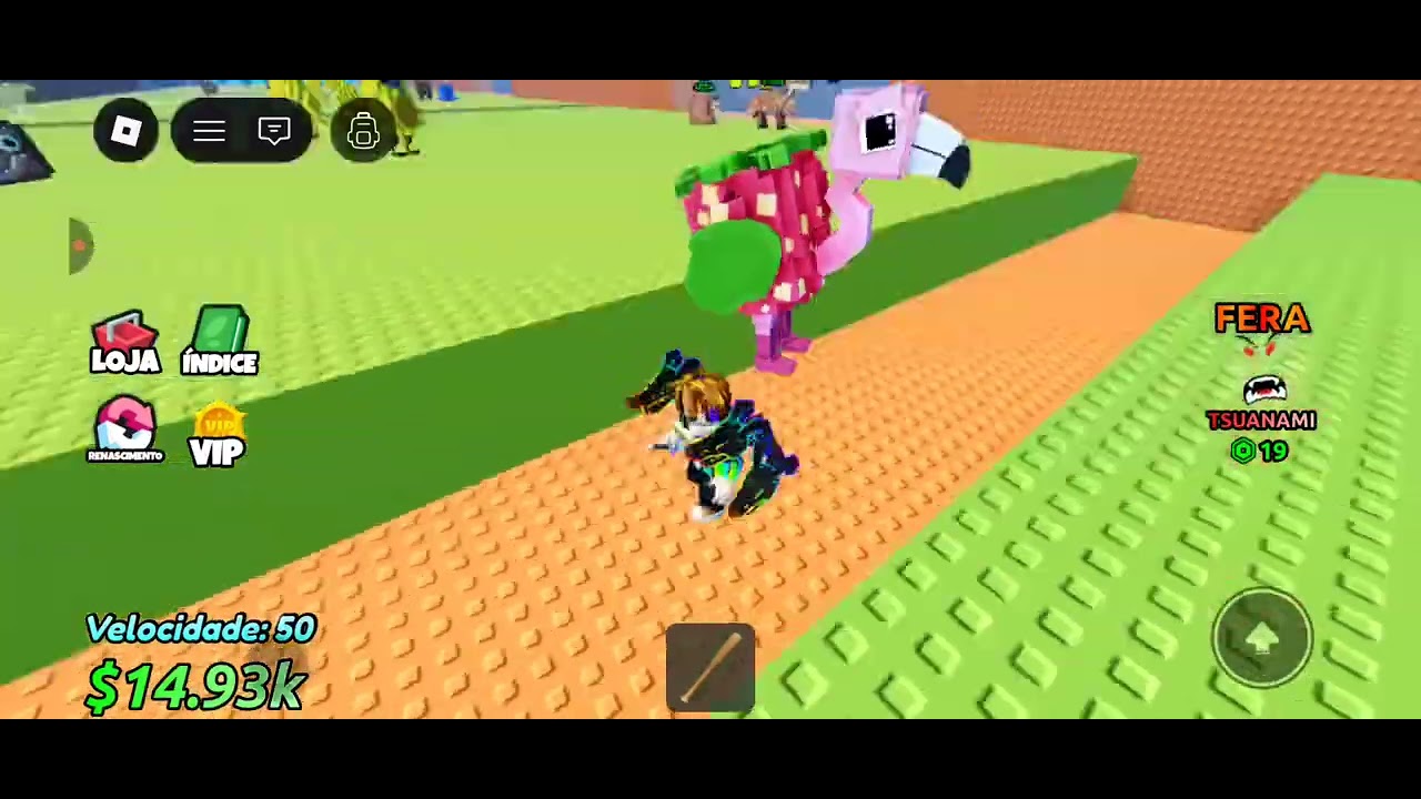 Fugindo de um TSUNAMI com BRAINROT 😅