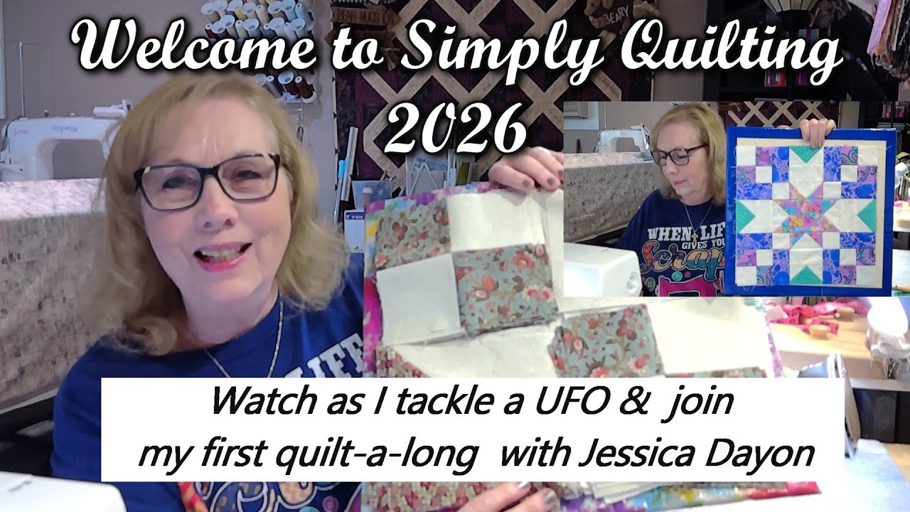 19 января 2026 г. НЛО и совместное шитье лоскутного одеяла @simplyquiltingwithnancysanders