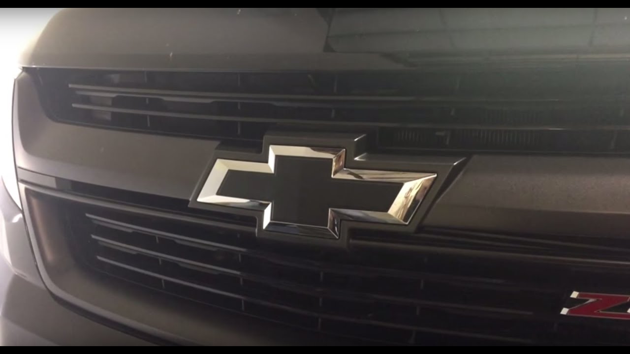 Chevy Emblem 3M Matte Black Wrap Color Change