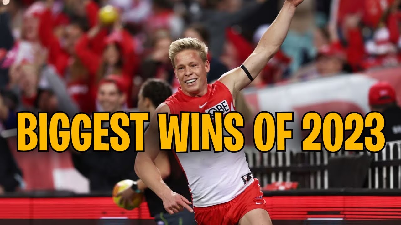 EACH AFL TEAMS BIGGEST WIN OF 2023
