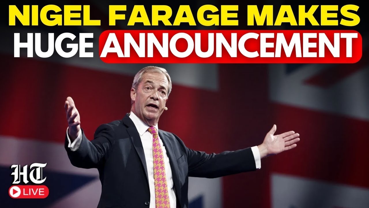 Nigel Farage LIVE | Nigel Farage Makes Huge Annoucement | Reform UK | London | UK Politics