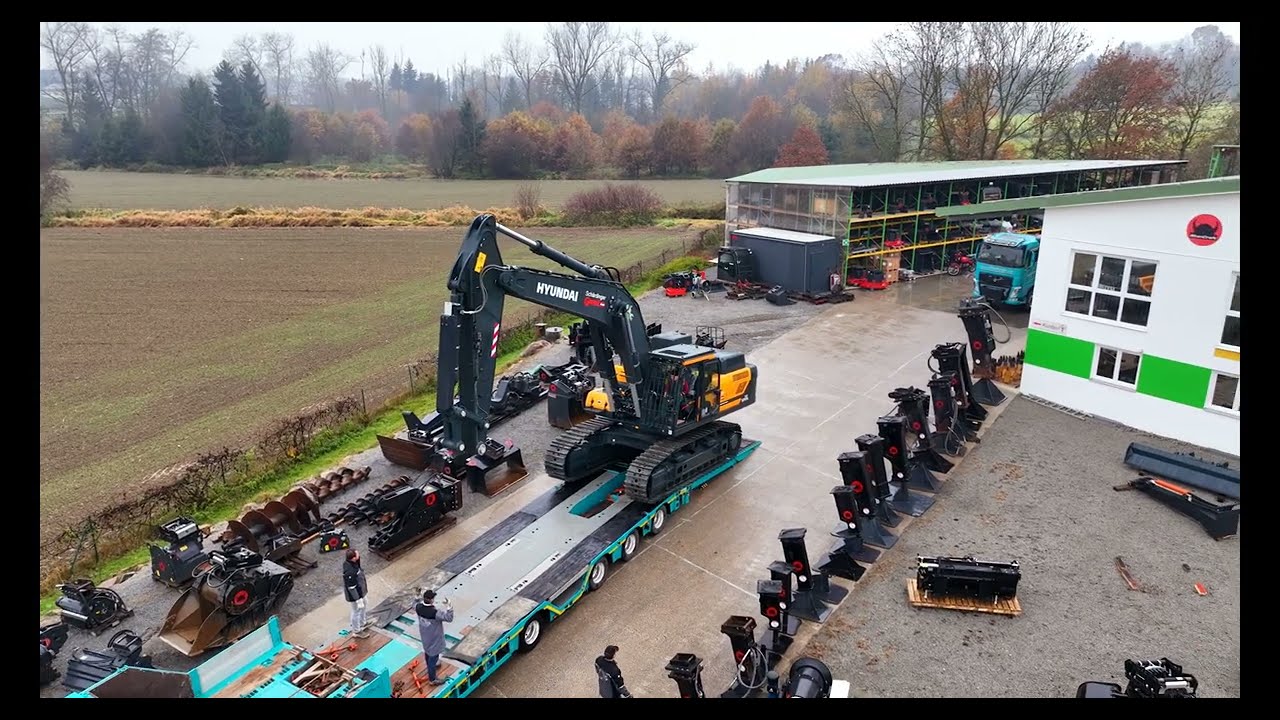 Schärdinger Granit - Übergabe Hyundai HX380A und HX520A