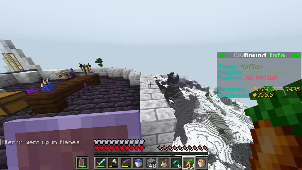 super cool minecraft raid
