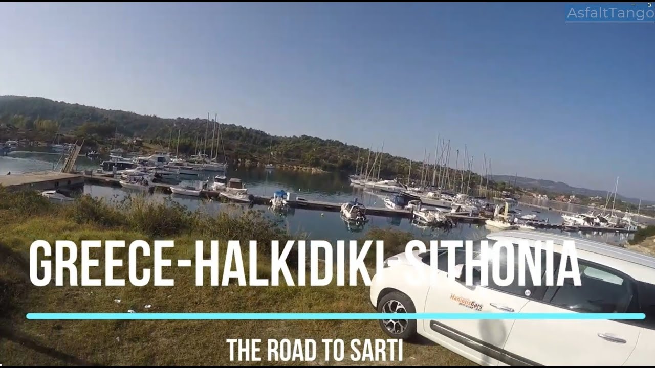 Greece Sithonia Road to Sarti Small harbour and a beach with a wonderful view