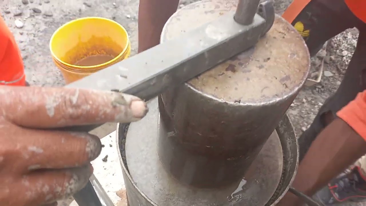 RCC Workability test at site