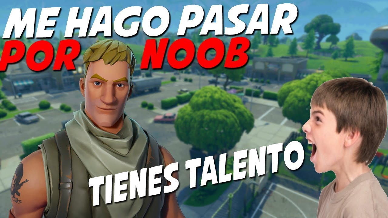 Me hago pasar por noob en Squad random y no me creen! - FORTNITE