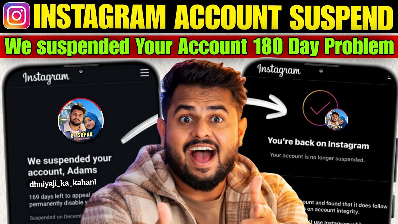 We Suspended Your Account 180 Day Problem | Instagram Account Suspend Recovery 2026
