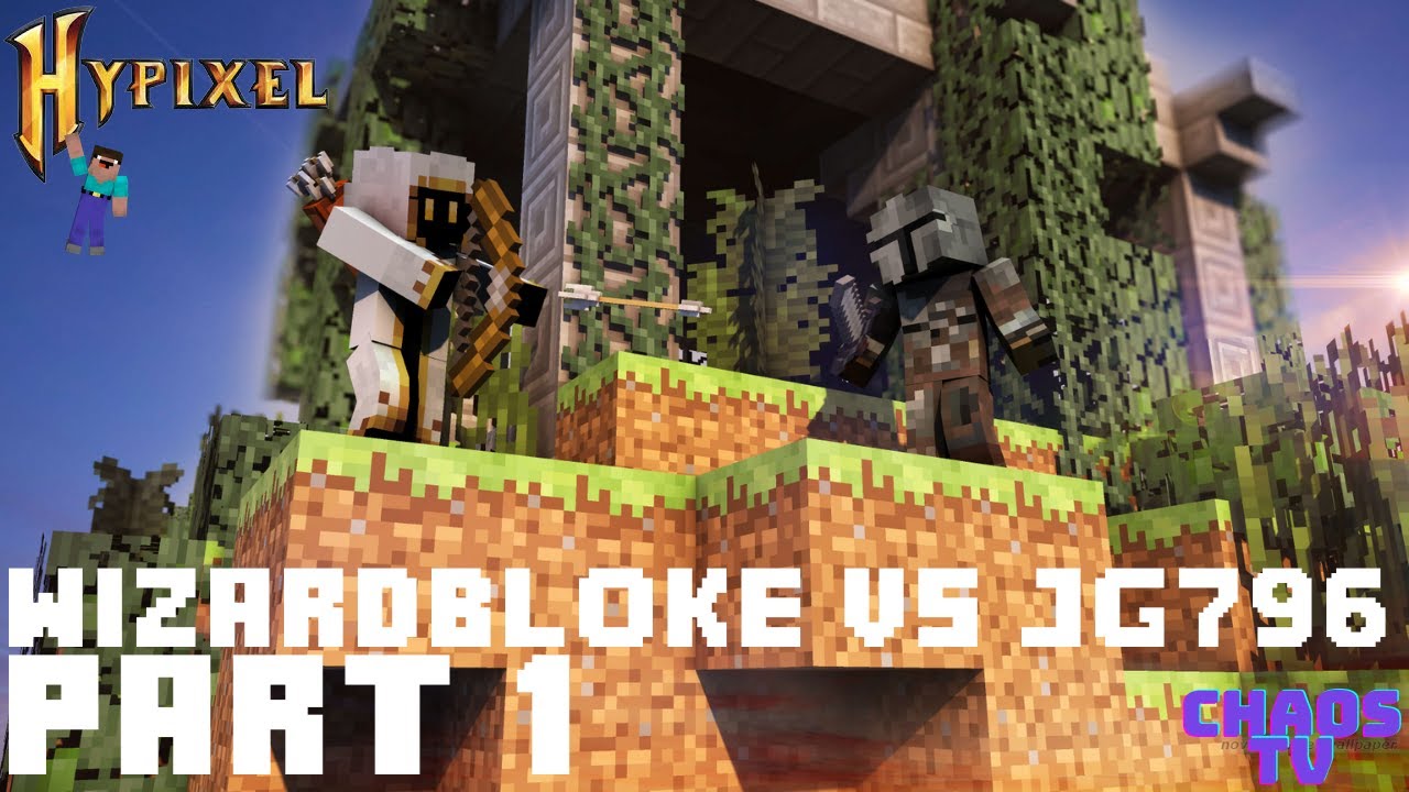 WizardBloke VS JG796 - Hypixel Skywars 1v1 Duels - ChaosTV
