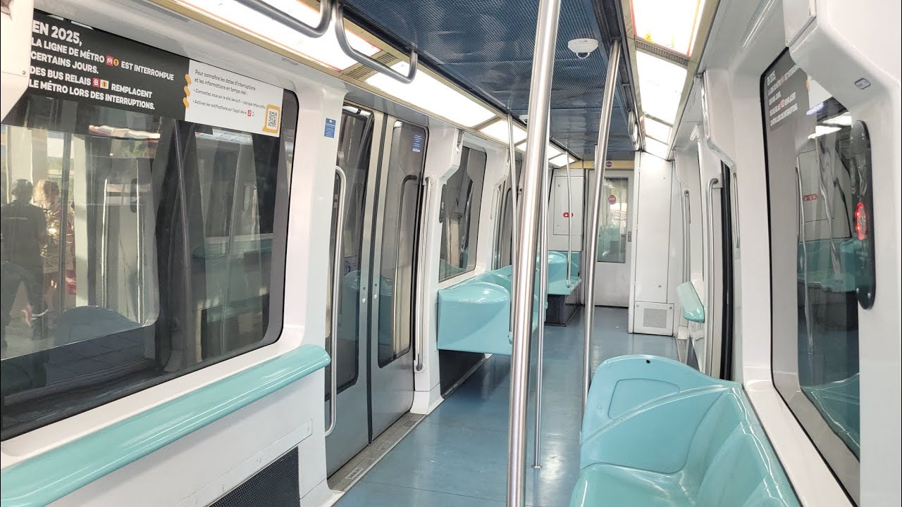 Vidéo [MÉTRO] Ligne 1 🟡 Trajets en Vitesse Maximale (Programme Perturbé) et Passages 